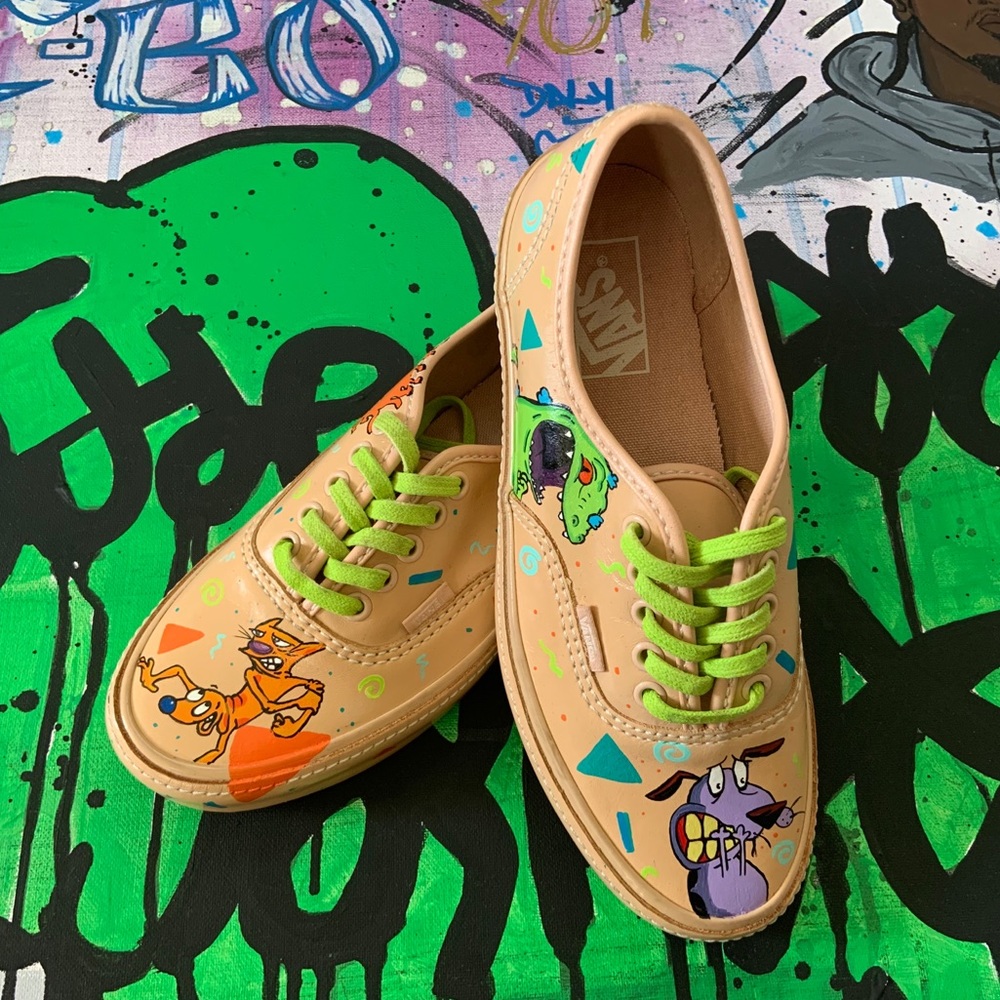 Custom leather vans